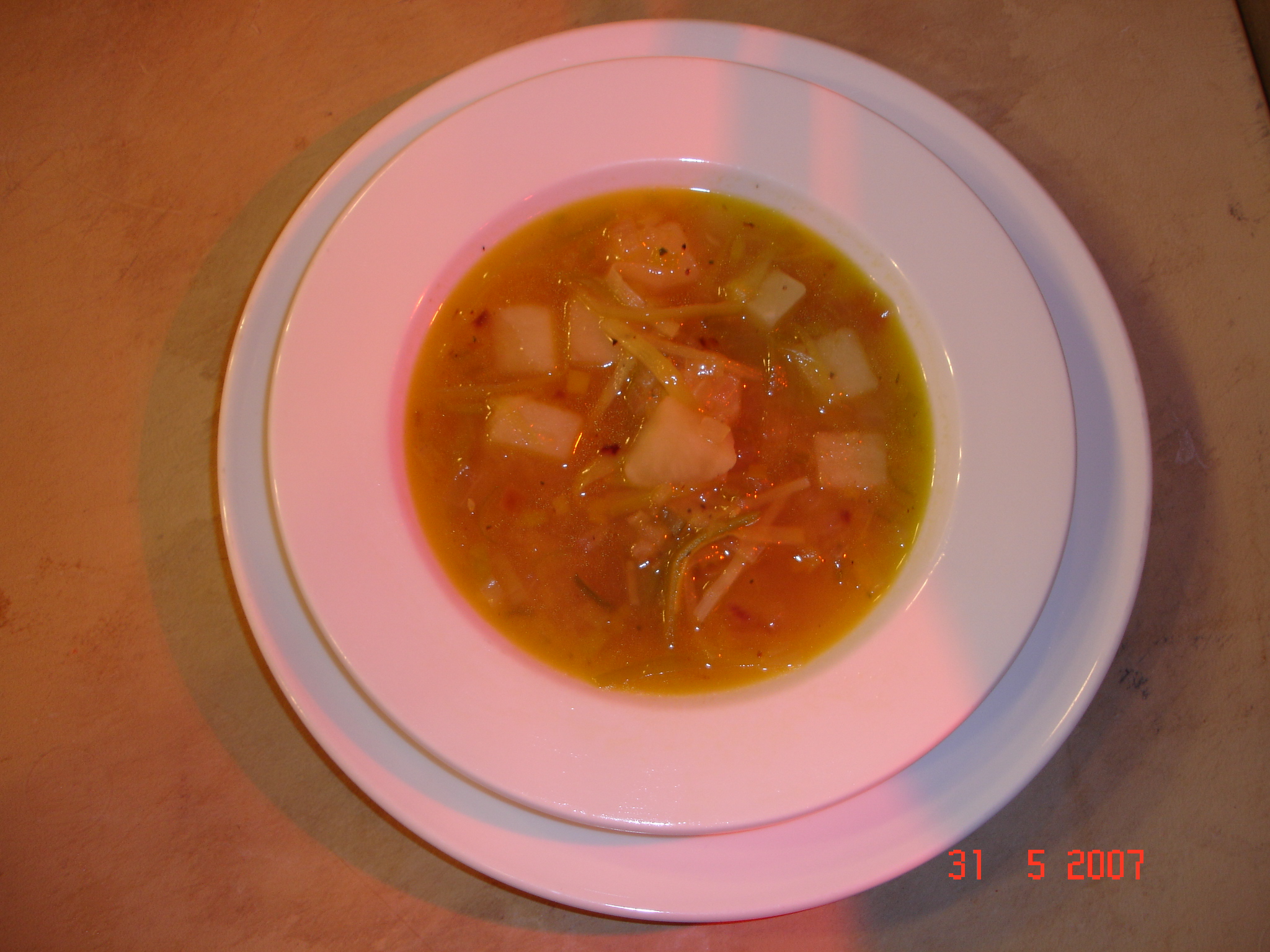 potato & leek soup picture